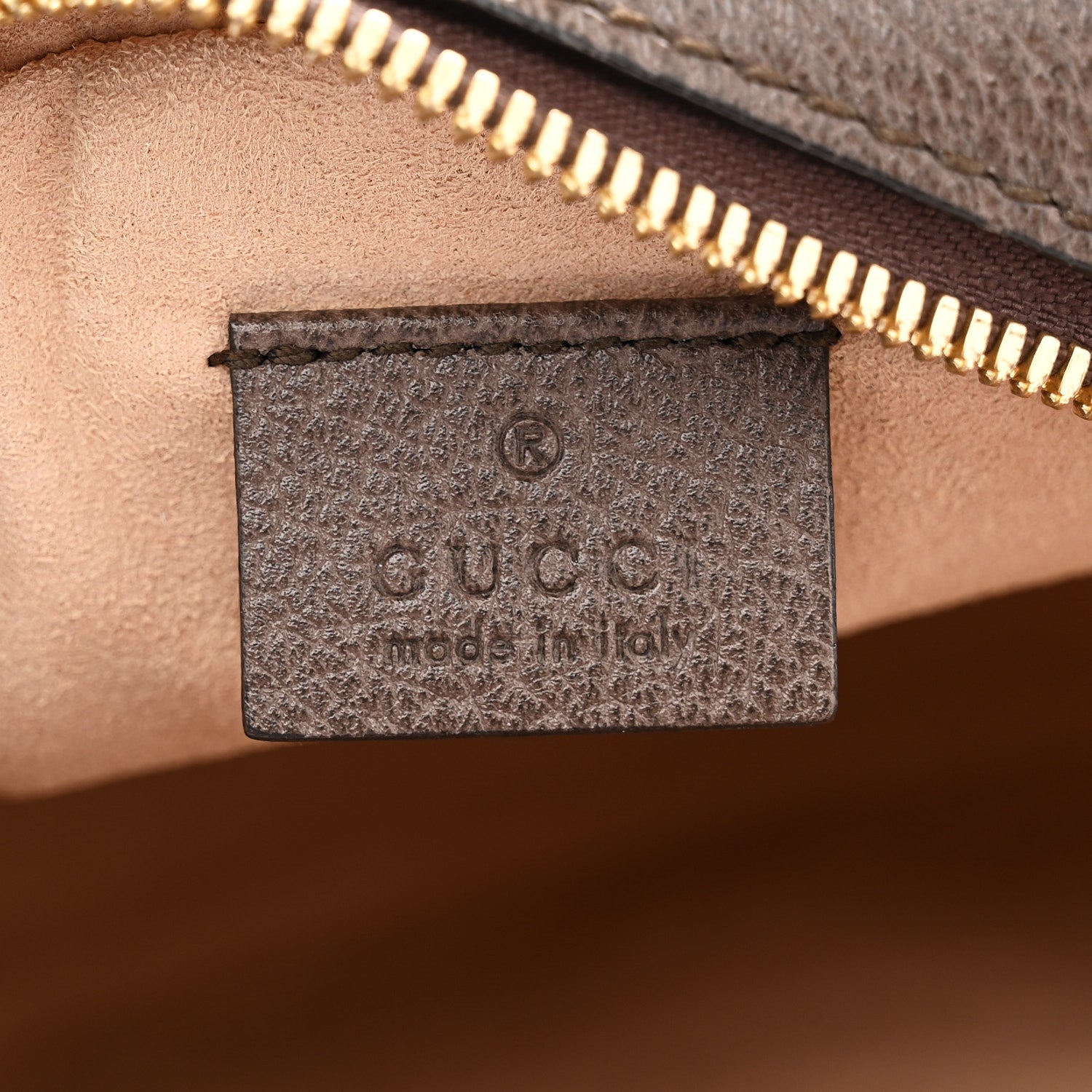 GG Supreme Monogram Web Mini Ophidia Round Shoulder Bag Brown