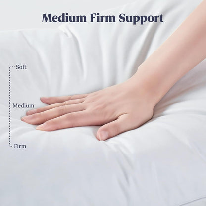 Zemmel Duck Feather & Down Pillows - Super Comfort for Restful Sleep-Feather Pillows Pack of 2 (74x48cm is pack 2 of variation) and Pack of 1