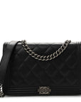 Caviar Quilted Boy Wallet On Chain WOC Black