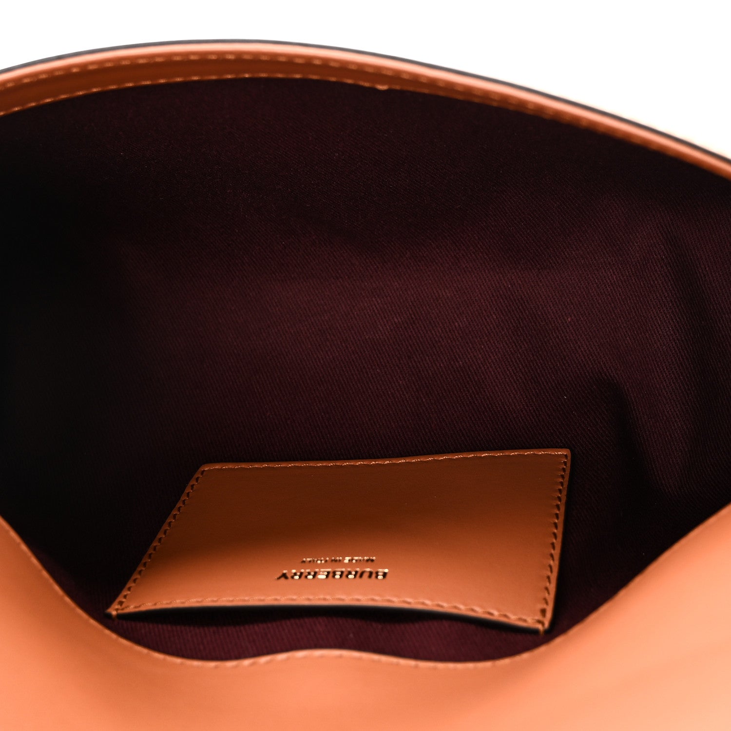 Coated Canvas Calfskin Vintage Check Small Note Crossbody Bag Briar Brown