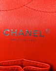 Patent Quilted Jumbo Double Flap Red