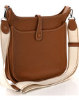 Taurillon Clemence Amazone Evelyne III PM Gold White Caramel