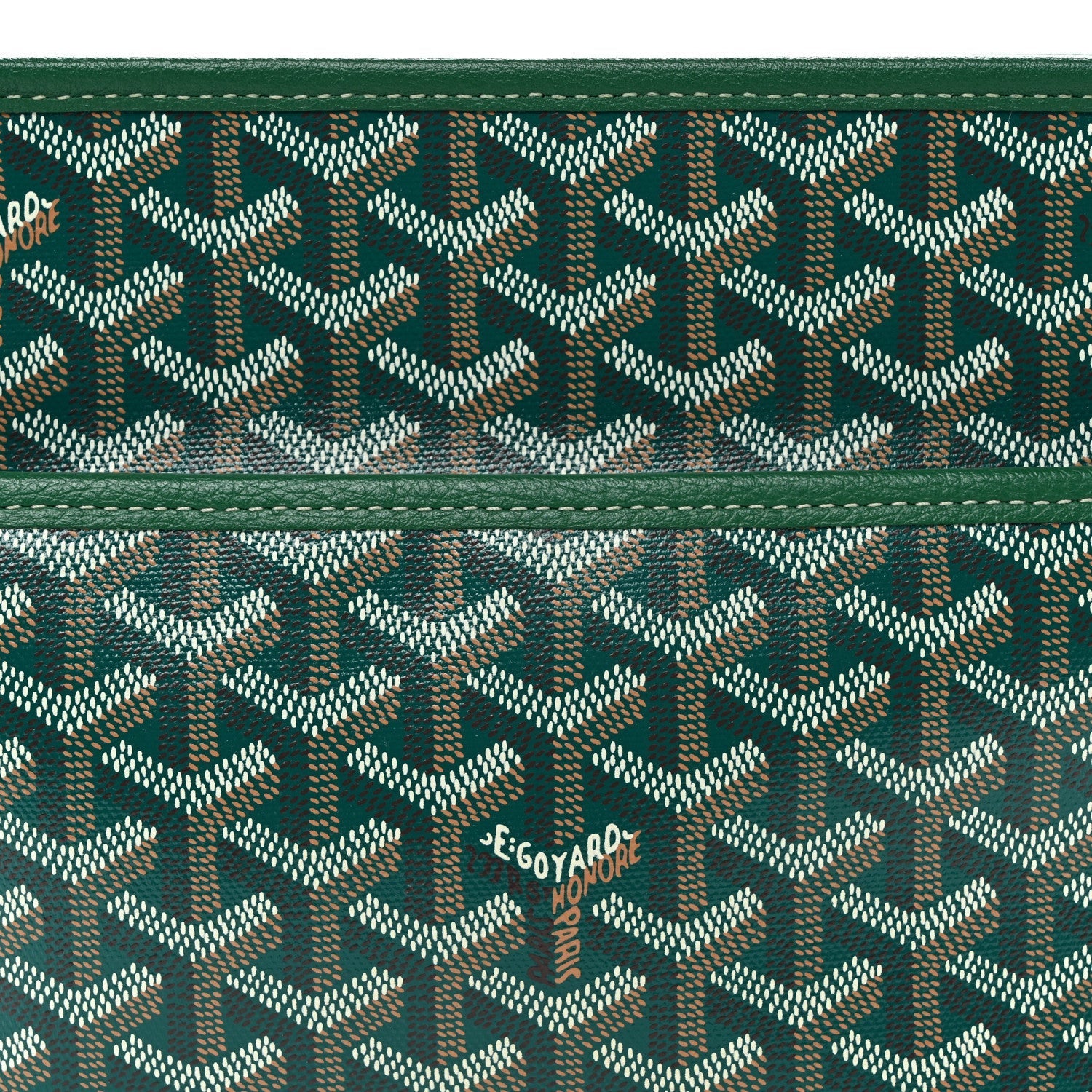 Goyardine Jouvence Toiletry Pouch MM Green