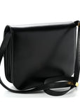 Box Calfskin Medium Classic Box Flap Bag Black