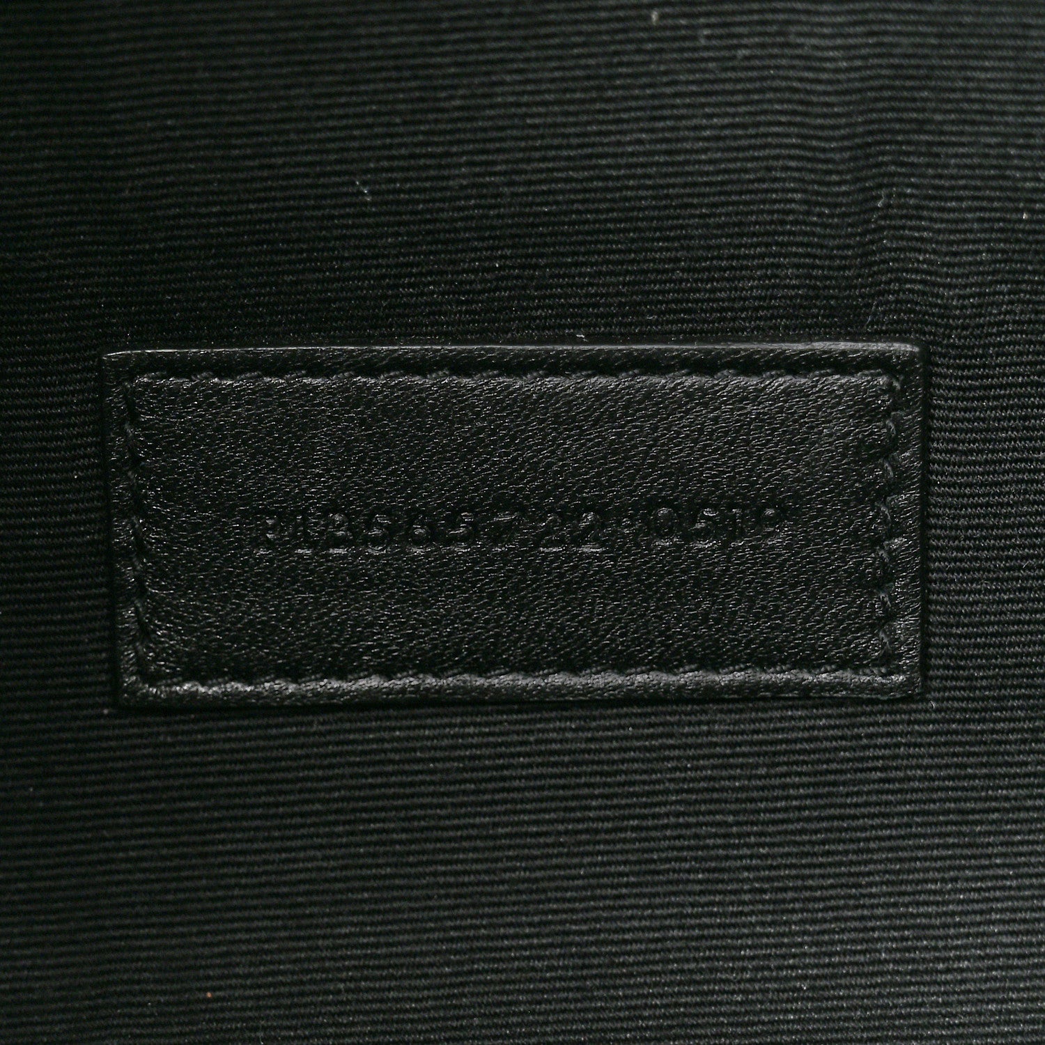 Linen Canvas Rive Gauche Zipped Pouch Black