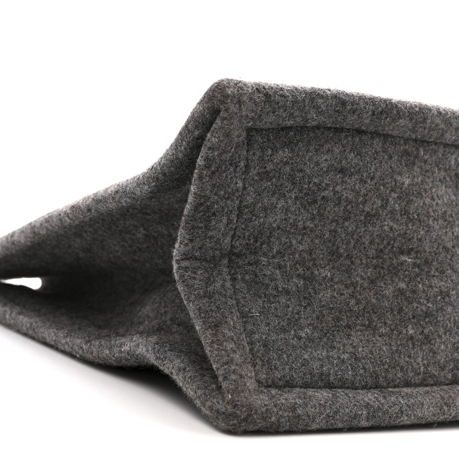 Wool Calfskin Rive Gauche Tote Grey