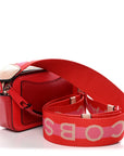 Saffiano Small Snapshot Camera Bag Red Beige