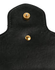 Calfskin Matelasse GG Marmont Chain Wallet Black