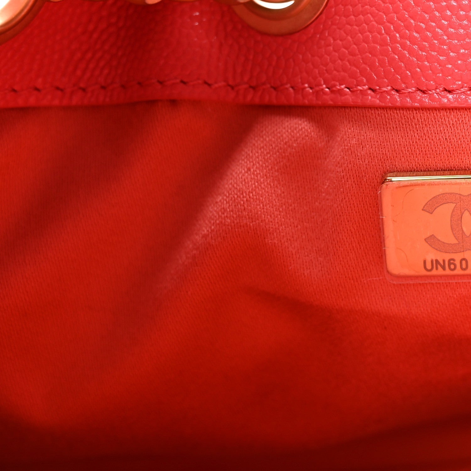 Caviar Quilted Mini CHNL 25 Handbag Coral