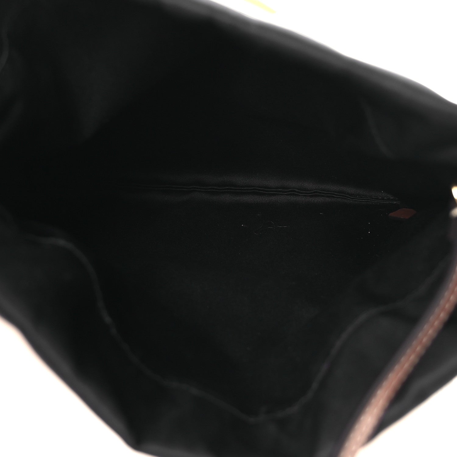Satin Mythical Alphabet Drawstring Pouch Orange Black White