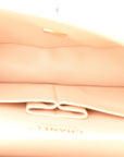 Caviar Quilted Medium Double Flap Beige