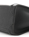 Drummed Calfskin Nano Luggage Black