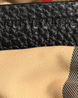 Nylon Grained Calfskin Watson Diaper Bag Black