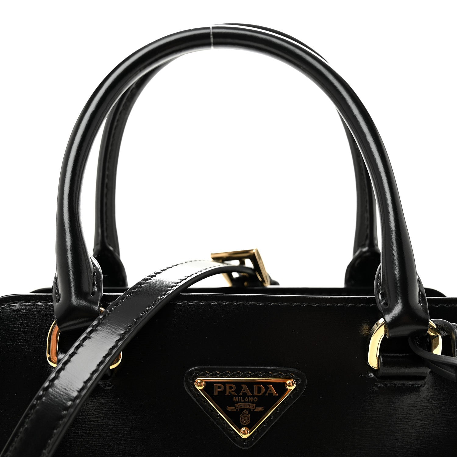 Spazzolato Mini Zippered Tote Black