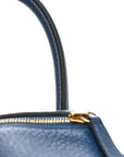 Taurillon Clemence Mini Lindy 20 Deep Bleu