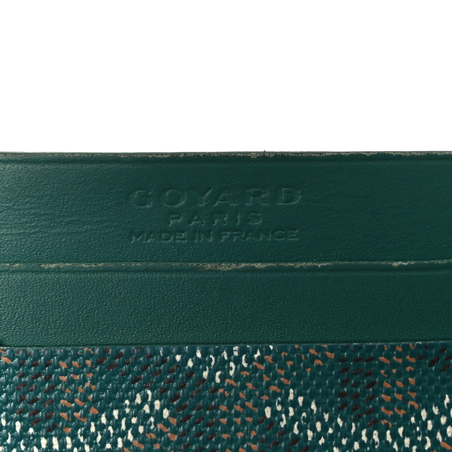 Goyardine Saint Sulpice Card Holder Green