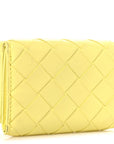 Nappa Intrecciato Trifold Wallet Ice Cream