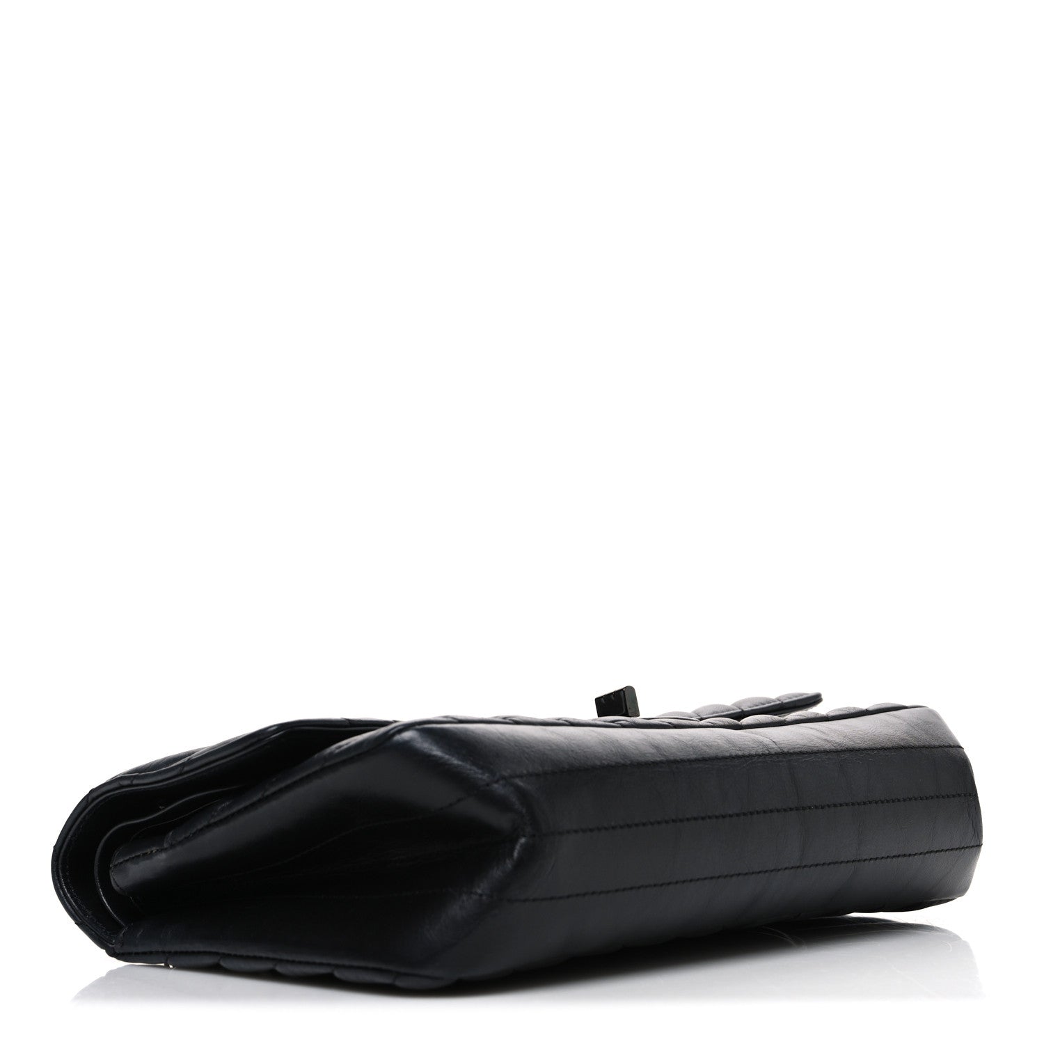 Sheepskin Chevron Quilted 2.55 Reissue 225 Double Flap So Black