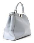 Vitello Morgan Shiny Nappa Medium Peekaboo Iconic Satchel Polvere Sunflower