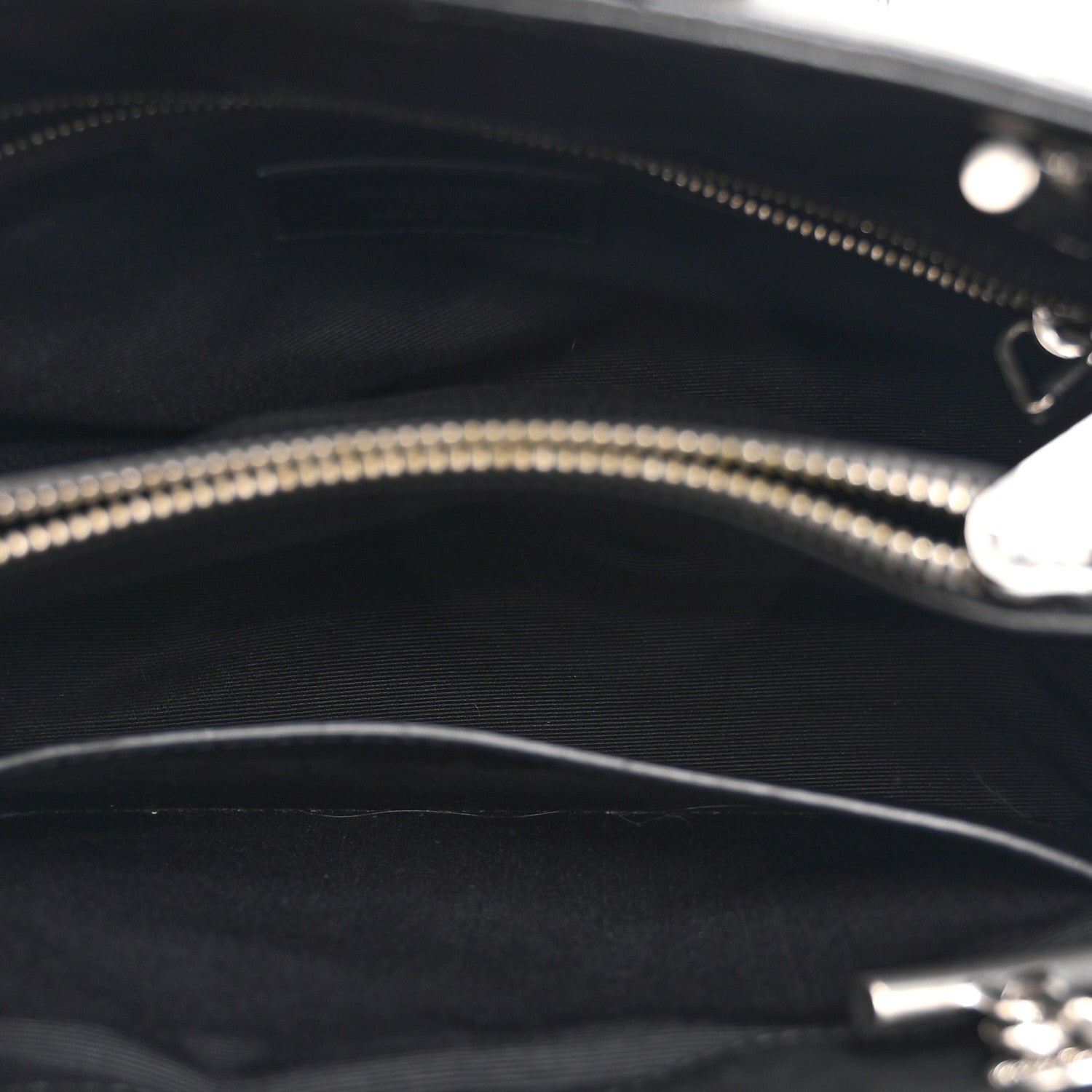Calfskin Y Quilted Monogram Small Loulou Shopper Black