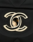 Lambskin Quilted Mini Rectangular Flap Black