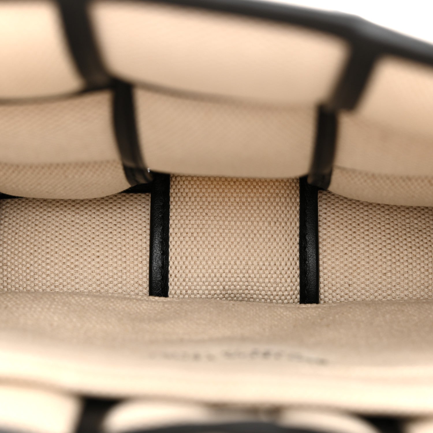 Canvas Intrecciato Padded Cassette Crossbody Bag Natural Black