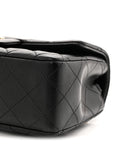 Lambskin Quilted Mini Rectangular Flap Black