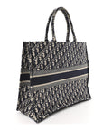 Oblique Large Book Tote Blue Multicolor