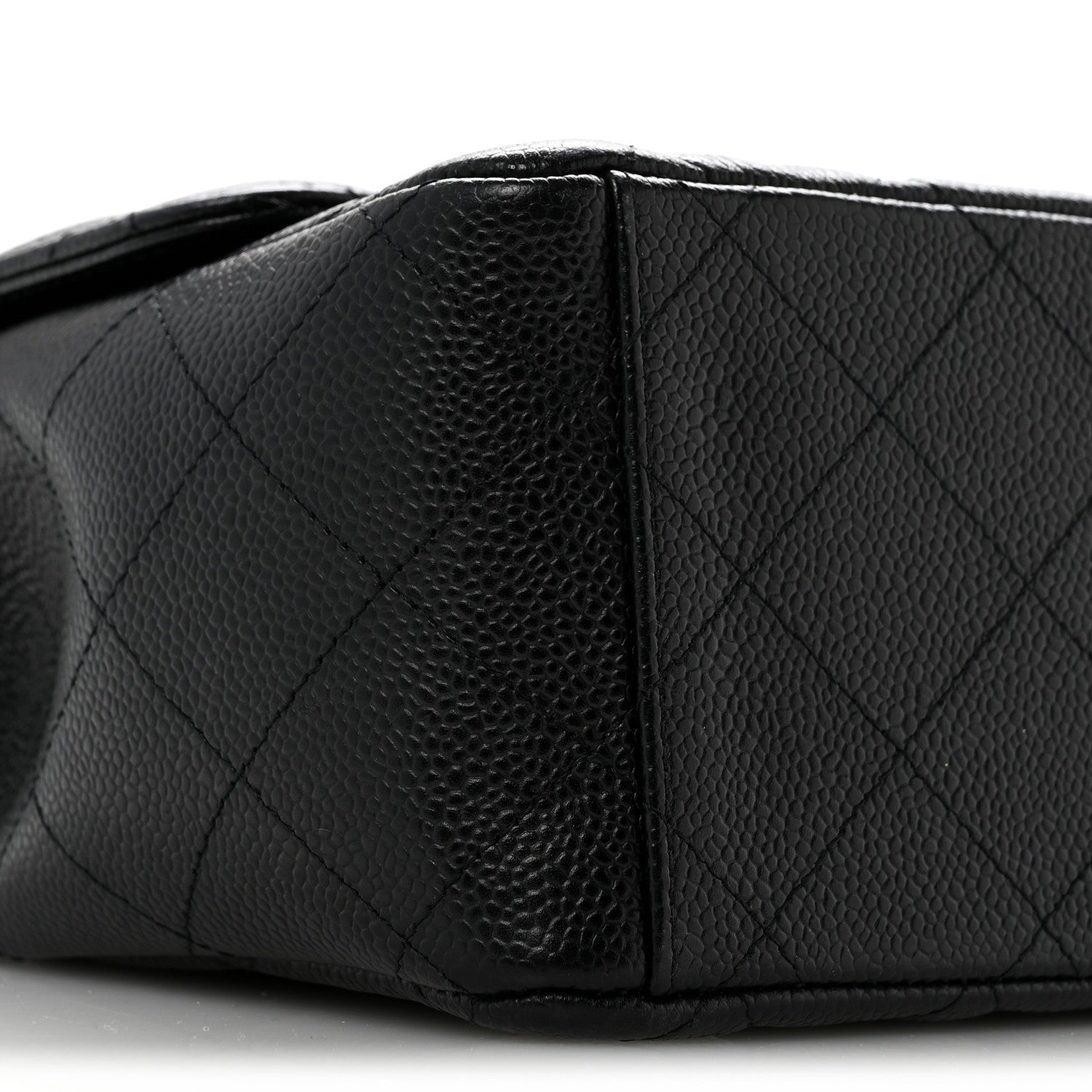 Caviar Quilted Maxi Double Flap Black
