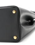 Saffiano Cuir Small Double Bag Black Fuoco