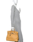 Taurillon Clemence HAC Birkin 32 Natural Sable