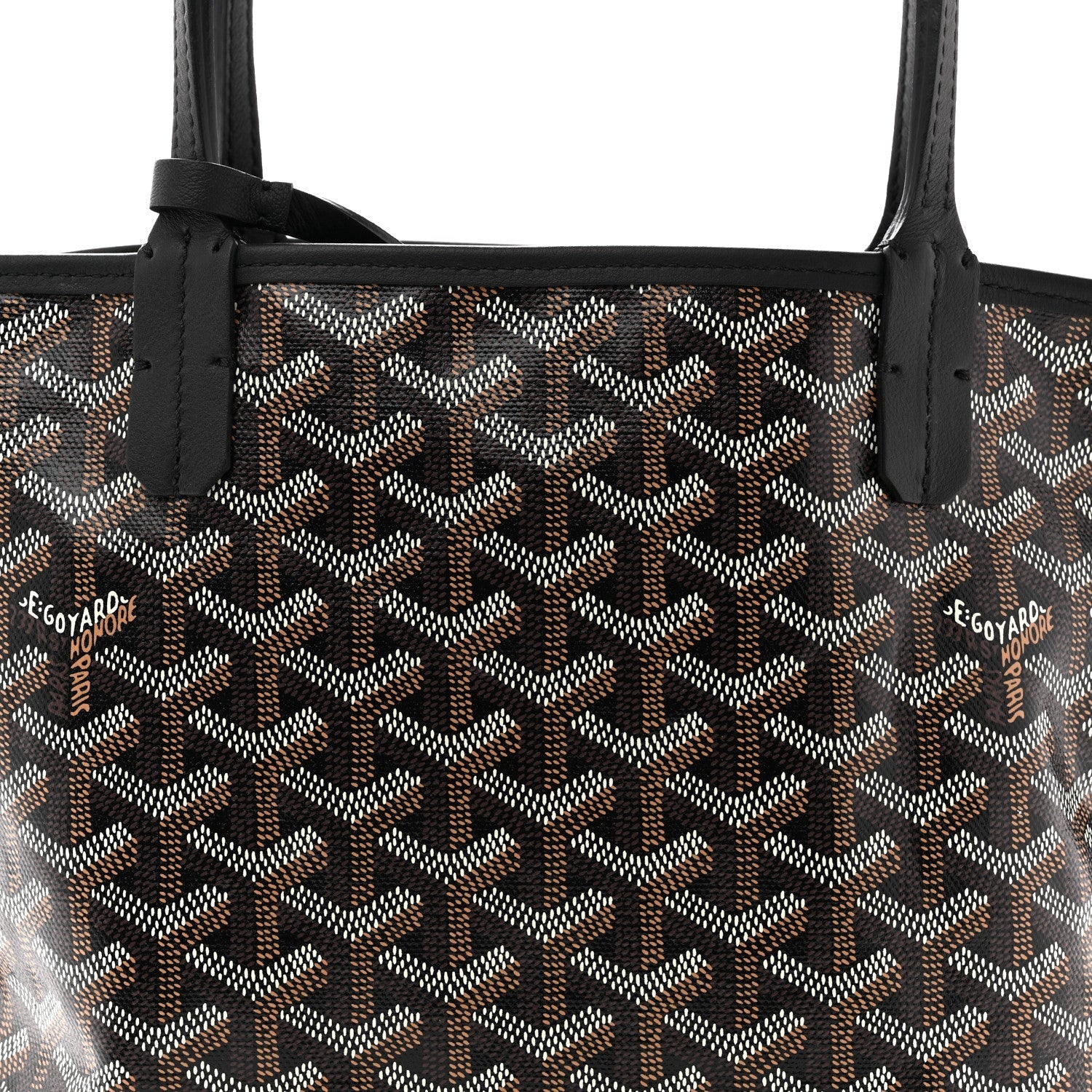 Goyardine Reversible Mini Anjou Black