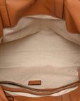 Calfskin Large Flamenco Knot Bag Warm Desert