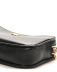 Dollar Calfskin Super Mini GG Marmont Chain Shoulder Bag Black