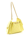 Caviar Quilted Mini CHNL 25 Handbag Light Yellow