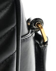 Calfskin Matelasse Monogram Lou Camera Bag Black