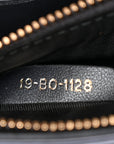 Metallic Patent Micro-Cannage Baby D1ORama Flap Bag Navy Blue