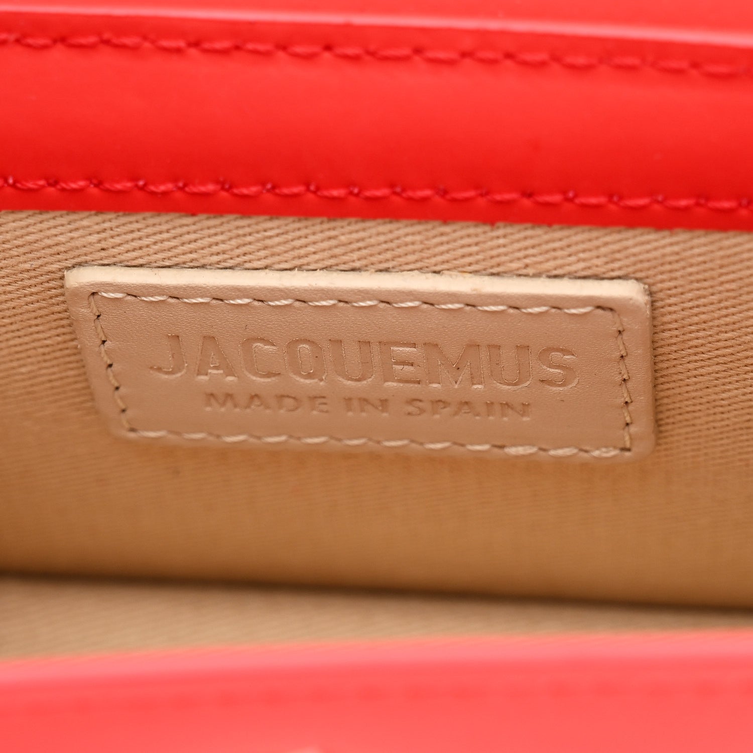 Rubberized Calfskin Le Chiquito Moyen Red