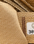Metallic Goatskin Quilted Medium CHNL 19 Flap Gold