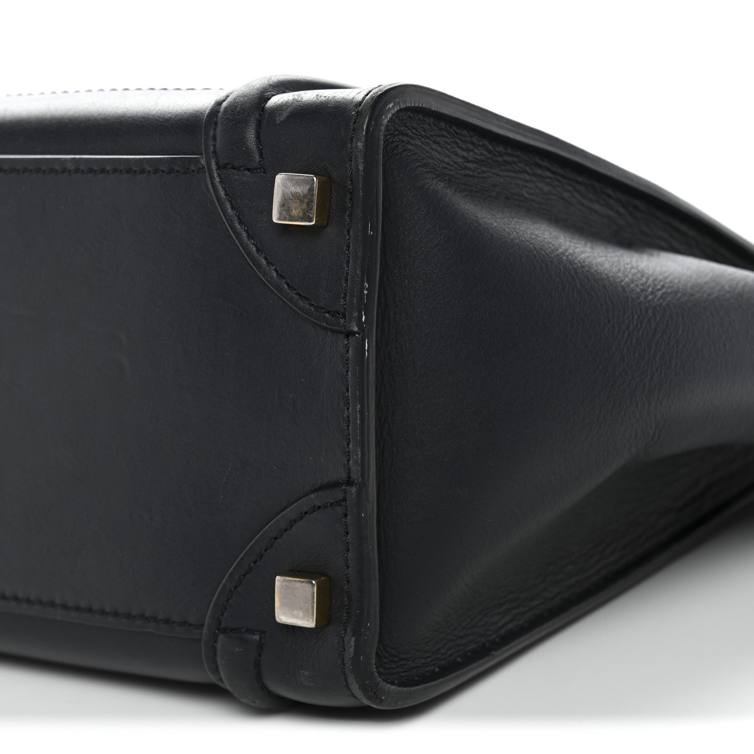Smooth Calfskin Micro Luggage Navy Blue
