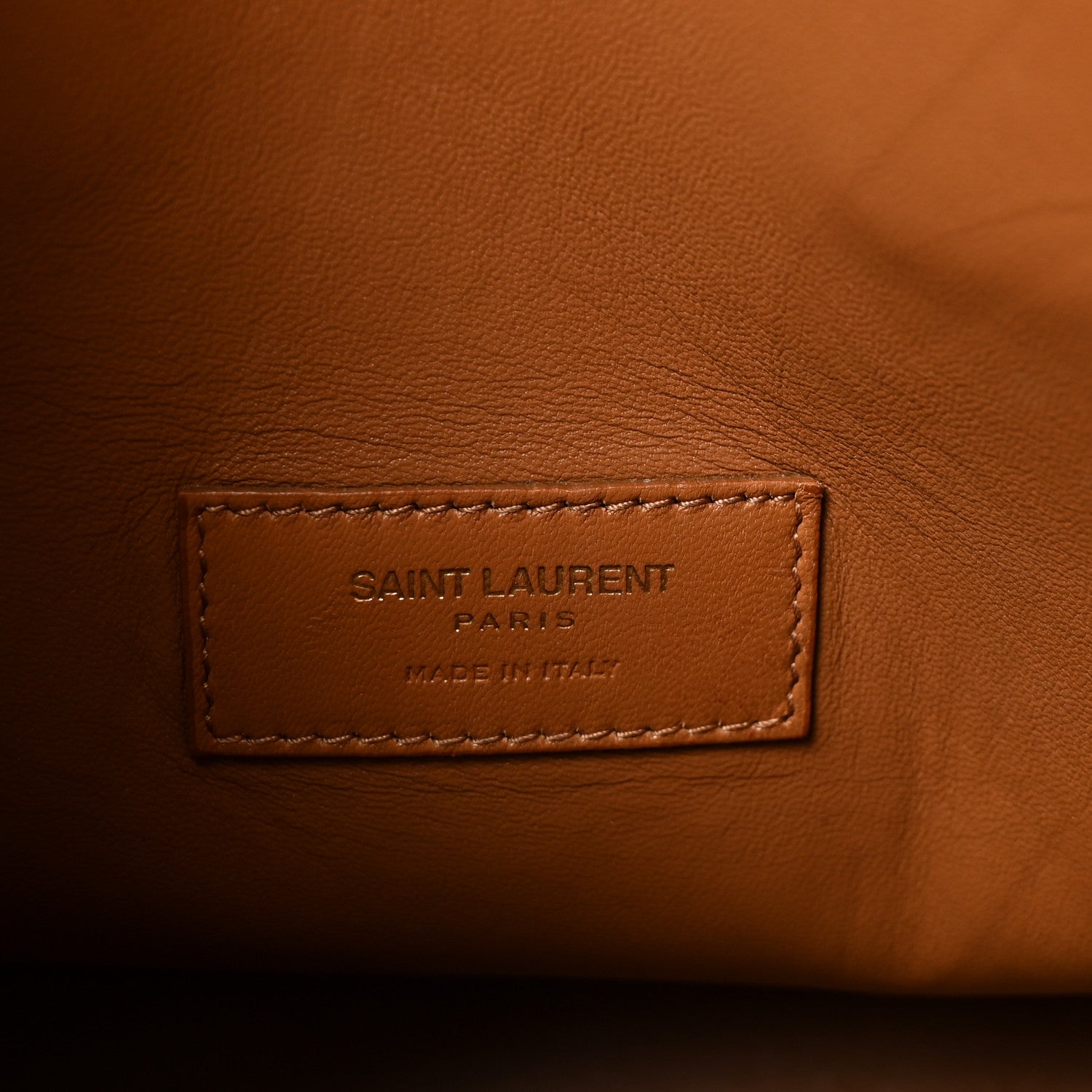 Suede Calfskin Studded Small Sac De Jour Caramel Cognac