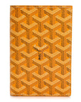 Goyardine Grenelle Passport Wallet Yellow