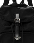 Tessuto Nylon Vela Cinch Backpack Black