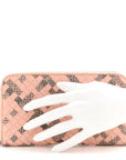 Nappa Intrecciato Ayers Zip Around Wallet Flamingo