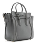 Baby Drummed Calfskin Micro Luggage Kohl