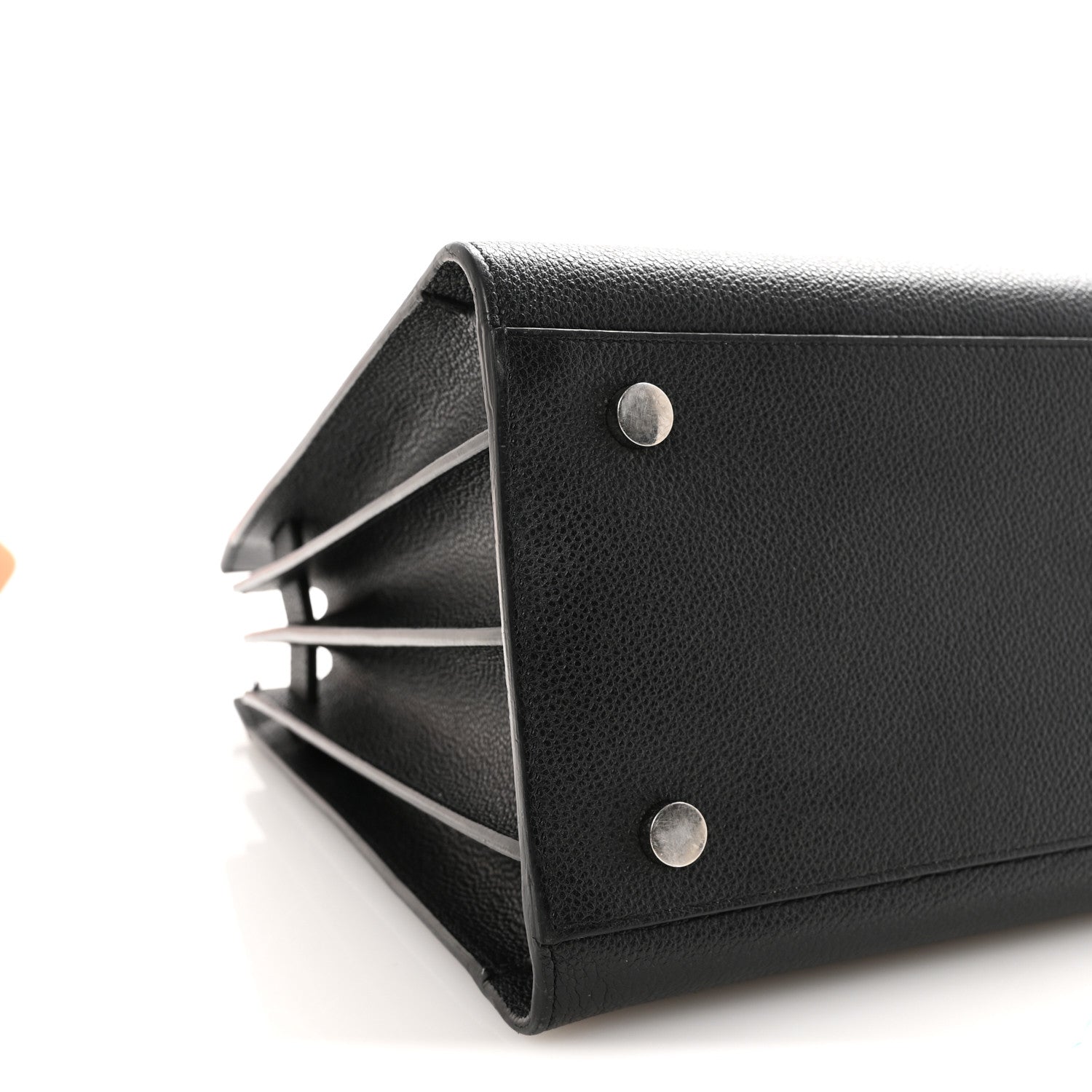 Grained Calfskin Small Sac De Jour Black