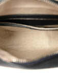 GG Supreme Monogram Textured Dollar Calfskin Web Studded Mini Ophidia Flap Shoulder Bag Beige Blue