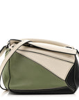 Calfskin Mini Puzzle Bag Soft White Rosemary