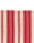 Canvas Embroidered Mykonos Large Striped Book Tote Red