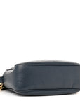 Pebbled Calfskin Small Soho Disco Bag Blue